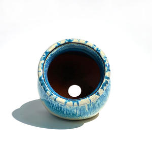 Maceta de cerámica con boca redonda para plantas, maceta pequeñ<span class=keywords><strong>a</strong></span> multicolor para suculentas - Product Image 2