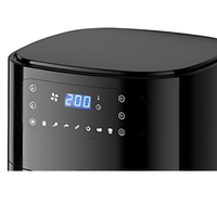 Appareil électroménager, four intelligent avec écran LED, pot amovible, vente en gros, friteuse à air numérique sans huile 6l avec fenêtre