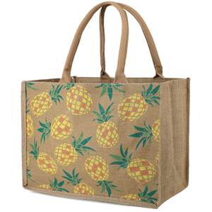 Sac en jute personnalisé de haute qualité avec impression écologique sac à provisions en jute - Product Image 2