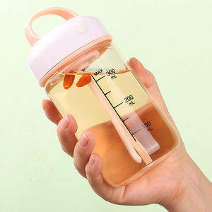 Portable Electric Shaker 300 Ml Reusable Fitness Water Bottle With Measurement Markings For Protein Milkshake Mixing - Product Image 1