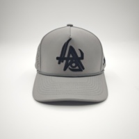 Casquettes de baseball ajustables à 5 panneaux, imperméables, en tissu Dobby, bicolores, à motif léopard et fruits, avec broderie artisanale de logo personnalisé, qualité supérieure