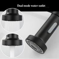 Robinet de cuisine à ressort en acier inoxydable de style classique à 2 modes mitigeur monté sur le pont robinets de cuisine à eau chaude et froide