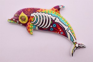 แม่เหล็กติดตู้เย็นลายปลา งานเพ้นท์มือ ทำจากเรซิ่นโพลี ของตกแต่งบ้าน ของขวัญ สติ๊กเกอร์แม่เหล็กติดตู้เย็นสำหรับห้องครัว - Product Image 4