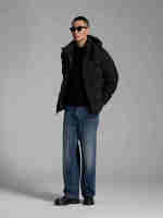 Haute qualité hommes hiver doudoune bulle épais duvet de canard à capuche à manches longues manteau imperméable chaud plume Polyester remplissage