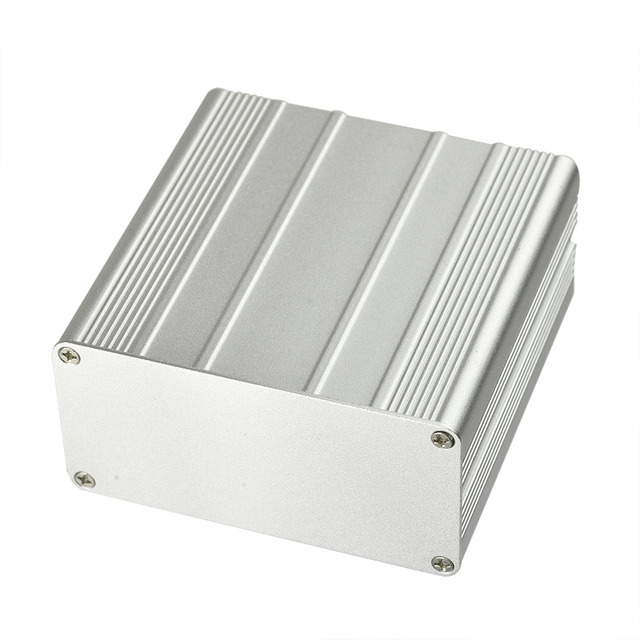 Eightwood Aluminum Enclosure Electronic Project Box Case for PCB Instrument Amplifier DIY 3.94 X3.94 X1.97 Inch (LxWxH)