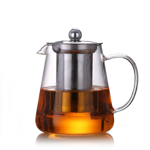 Alto vetro borosilicato 750ml caffettiera con 18/8 in acciaio inox infusore trasparenza caratteristica - Product Image 1