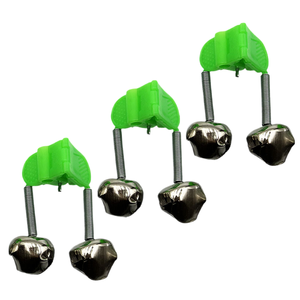 Allarmi per morsi di pesca campane per canne da pesca morsetto per asta Clip per campane anello accessorio per la pesca in ABS verde - Product Image 1
