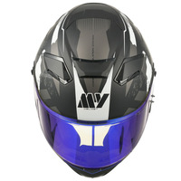 REVO-Casque de Moto Modulaire à Face Ouverte, Spoiler à Double Visière, Différentes Couleurs, à la Mode