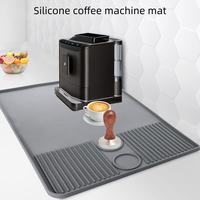 Tapis de drainage en silicone antidérapant, lavable et isolant thermiquement, anti-fuite, pour machine à café, évier et cuisine