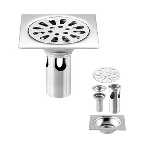 Desagüe de Piso con <span class=keywords><strong>Tapa</strong></span> Extraíble de Acero Inoxidable <span class=keywords><strong>para</strong></span> Baños Modernos - Product Image 1