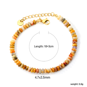 G4768 Wholesale Stainless Steel Flower <b>Charm</b> <b>Bracelet</b> Summer Colorful <b>Beaded</b> Freshwater Pearl <b>Bracelets</b> - Product Image 5