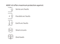 Disjoncteur anti-arc haute performance ADDF-63 AFDD+MCB AFCI, protecteur de circuit AFCI