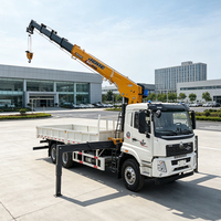 Grue mobile JIUBANG 12T, hauteur de levage 21m, flèche hydraulique pour travaux de construction en extérieur, garantie 1 an