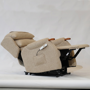 Fauteuil inclinable zéro gravité en tissu gris moderne, adapté aux zones de détente et aux salons - Product Image 6