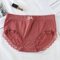 Culottes Adorables Mi-Taille Relevage Abdominal et des Hanches pour Femmes, Sous-Vêtements Confortables en Coton et Spandex Grande Taille