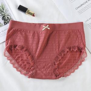 Tatlı kız sevimli külot orta bel karın kalça kaldırma bayanlar Undies artı boyutu rahat Spandex kadın pamuk külot - Product Image 5