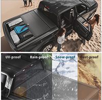 Couverture de benne rigide en aluminium haut de gamme, pliable en trois parties, 5,5 pieds, étanche, avec verrouillage, compatible avec les camionnettes 4x4, GMC Sierra 1500 2014-2024