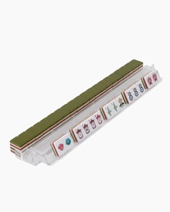 Nouvel ensemble de <span class=keywords><strong>mahjong</strong></span> rétro de style chinois, motif Danse du Lion vert olive, en résine premium, pour adultes, décoration intérieure - Product Image 4