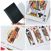 Cartes à Jouer Personnalisées Écologiques et Recyclables pour Adultes avec Boîte en Carton Pliable pour Jeux de Boissons, Conversations entre Amis, Couples et Famille
