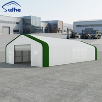 Carpa de Almacenamiento Reforzada, Resistente al Viento y Nieve, con Estructura de Acero Galvanizado en Caliente, Buen Precio, Carpa Tipo Arco para Ferias Comerciales