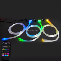 Moteur d'éclairage LED à fibre optique 12V APP Mini Dreamcolor, 15 LED, effet de météore scintillant et défilant pour plafond de voiture Starlight