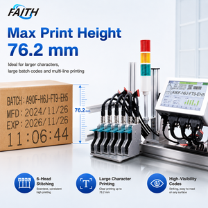 Imprimante jet d'encre TIJ industrielle Faith de haute qualité 600 dpi pour l'impression de logos sur cartons et sacs, utilisant la technologie Ricoh Flex - Product Image 2