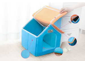 Grosir pabrikan rumah kucing lembut anjing kecil dapat dilipat lepas pasang - Product Image 2