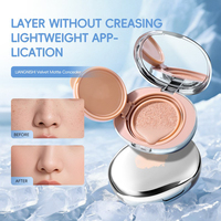 Moist Cushion Foundation 2 Warna Tahan Lama Hasil Alami Dewy Air Cushion BB Cream Label Pribadi Grosir