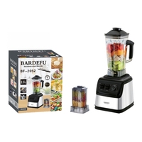 Mixeur-Blender-Presse-Agrumes Commercial 3-en-1 Bardefu de Haute Qualité, Robuste en Acier Inoxydable, Électrique à Bouton Poussoir pour Usage Domestique