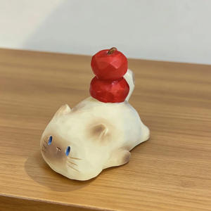 กล่องสุ่มตุ๊กตาแมว PAI น่ารัก คริสตัลพลังงาน ผลไม้แสนสนุก ของตกแต่งเรซิ่นรูปแมวเหมียว หินบำบัด ของตกแต่งโต๊ะทำงาน ของขวัญสุดพิเศษ - Product Image 2