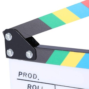 JingYing <span class=keywords><strong>de</strong></span> alta calidad al por mayor coloridos director acrílico película clapper Junta para la película regalo decorar - Product Image 3