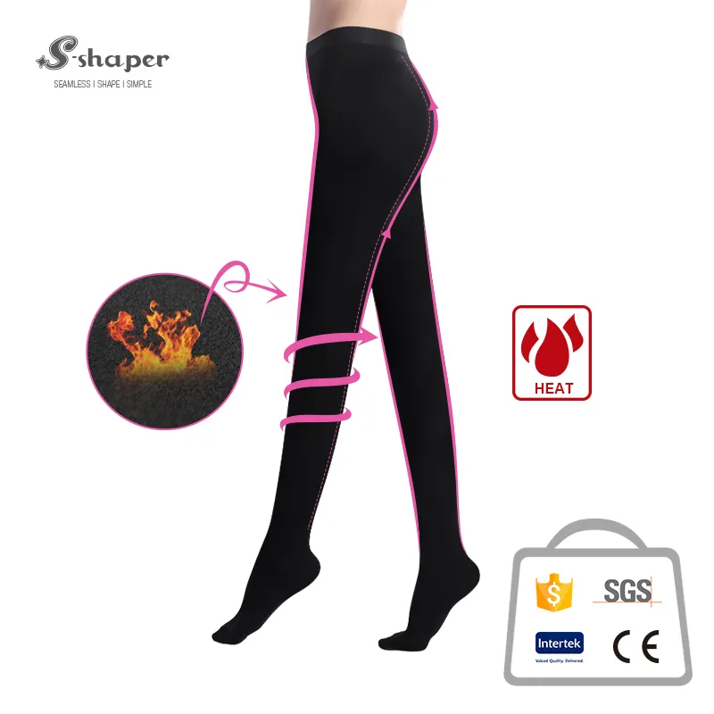 Foot Tights Printed Black Polar Fleece Winter Legs Warmer Skinny Pants Women Leggings