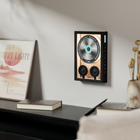 Altavoces Portátiles KUANGXIANG K18 Art Visual, Combinación de Sonido y Vídeo, Marco de Fotos con Reproductor de CD, Radio y Control Remoto
