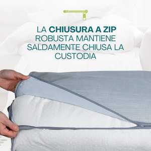 Contenitore Salvaspazio Sottolletto per Coperte e Piumoni Grigio 100x45x15 cm - Product Image 3