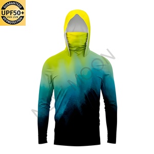 Customized Fishing Hoodie Men's Clothes Summer Breathable Long Sleeve Fishing Clothes <b>Sunscreen</b> Camouflage Fishing Shirt - Product Image 2