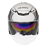 Casque de moto ouvert de haute qualité en ABS avec double visière et lentille intérieure réglable anti-buée confortable