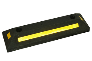 ガレージ車両駐車車タイヤストッパーゴムプラスチック片面ホイールストッパー - Product Image 6