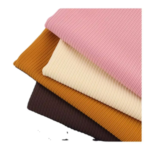 Tela de Punto Acanalado Fino sin Costuras de Algodón, Poliéster y Spandex 2x2, 2x1, 1x1 para Puños de Ropa - Product Image 6