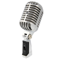 Microphone vocal dynamique rétro classique 55SH, style vintage, unidirectionnel, cardioïde, pour la performance et l'enregistrement en studio