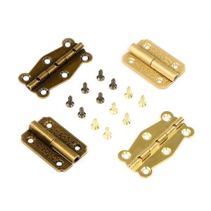 Bisagra de latón antiguo para muebles, estilo chino, montaje superficial, duradera, pulida, con rodamiento, para caja de madera, accesorios para joyeros - Product Image 1
