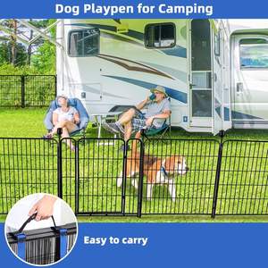 <span class=keywords><strong>Clôture</strong></span> de jardin haute moderne ADAVIN, 48 pouces (H), 8 panneaux, <span class=keywords><strong>clôture</strong></span> en métal robuste, barrière pour animaux, parc pour chiens d'intérieur - Product Image 6