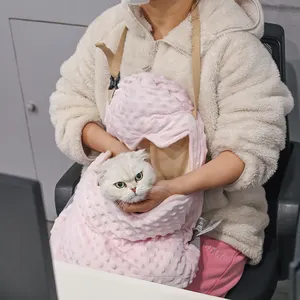 Lüks Modern kapalı/açık köpek taşıyıcı çift omuz taşınabilir seyahat sırt çantası evcil ön çanta tasarımı için uyku çanta ile - Product Image 5