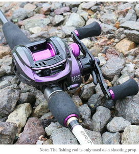 SNEDA Prix de gros Moulinet de pêche à lancer métallique violet, frein 8 kg, rapport de transmission 7.1:1, 5+1 roulements à billes, moulinet ultraléger, bobine à ligne profonde - Product Image 6