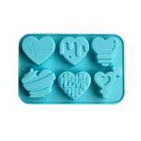 Engel Liebe Herz geformte Silikon Schokoladen form Kuchen Backwerk zeuge Handgemachte Seife Kerzen form Valentinstag dekorative Geschenk