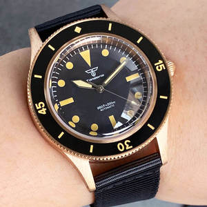 Orologio Subacqueo Luminous Masterpiece Design 50-Fathoms, Movimento Automatico NH35A, Vetro Zaffiro a Bolla, 200m, Sabbiato - Product Image 4