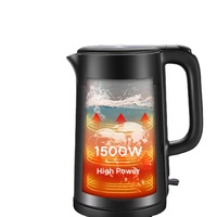 Couleur personnalisée Nouveautés 1.7L Nouveau design Bouilloire électrique colorée en acier inoxydable 304 de qualité alimentaire