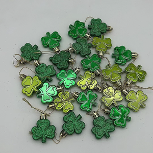 DAMAI Decoración para el Día de San Patricio, Juego de Adornos de Monedas Doradas con Trébol, 24 Piezas, Decoración Colgante para Fiestas, Adornos de Trébol de Plástico - Product Image 2