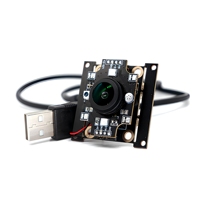 Module de caméra de porte ultra-plat de 13,5 mm de hauteur avec vision nocturne infrarouge et audio bidirectionnel, module de sonnette vidéo 1MP