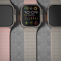 Bracelet de montre en silicone personnalisé RYB OEM, bracelet magnétique pour montre intelligente Apple Watch 40 mm 42 mm 44 mm