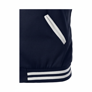 OEM <b>varsity</b> <b>bomber</b> <b>jackets</b> with embroidery patches, wholesale letterman coats for schools, sports clubs and college teams - Product Image 2